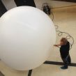 A balloon test to decide the size of the apple. It took 3 hours to fill the balloon